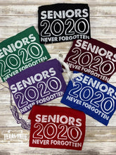 Load image into Gallery viewer, Senior 2020 Never Forgotten